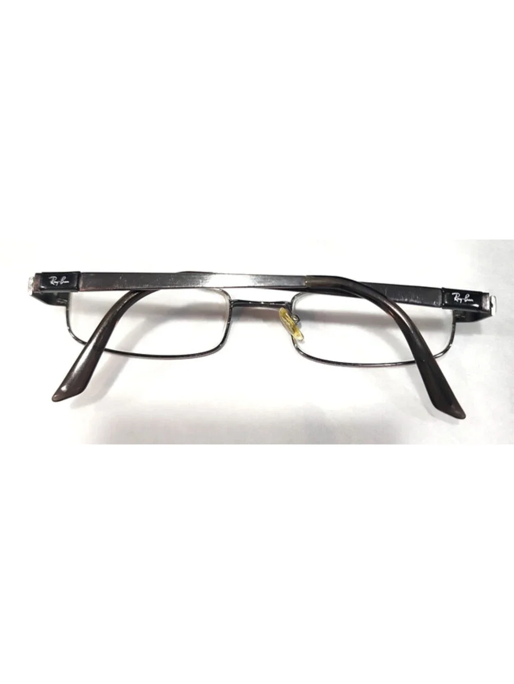 Ray Ban RB6076 2553 Broken Nose Parts Gunmetal Rectangle Eyeglasses 49-19 135